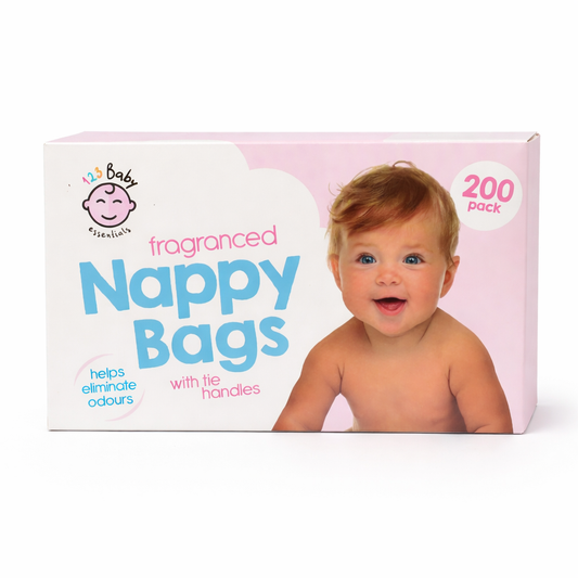200 Fragranced Nappy Bags With Tie Handles