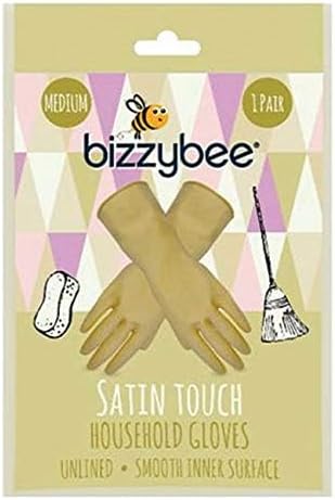 Bizzybee Satin Touch Rubber Gloves - Medium