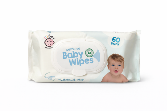 Plastic Free Sensitive Baby Wipes 60pk